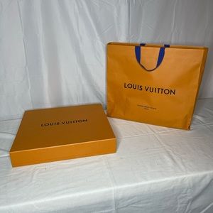 Large/ XL Louis Vuitton Shopping Bag and Box - box fits inside shopping bag